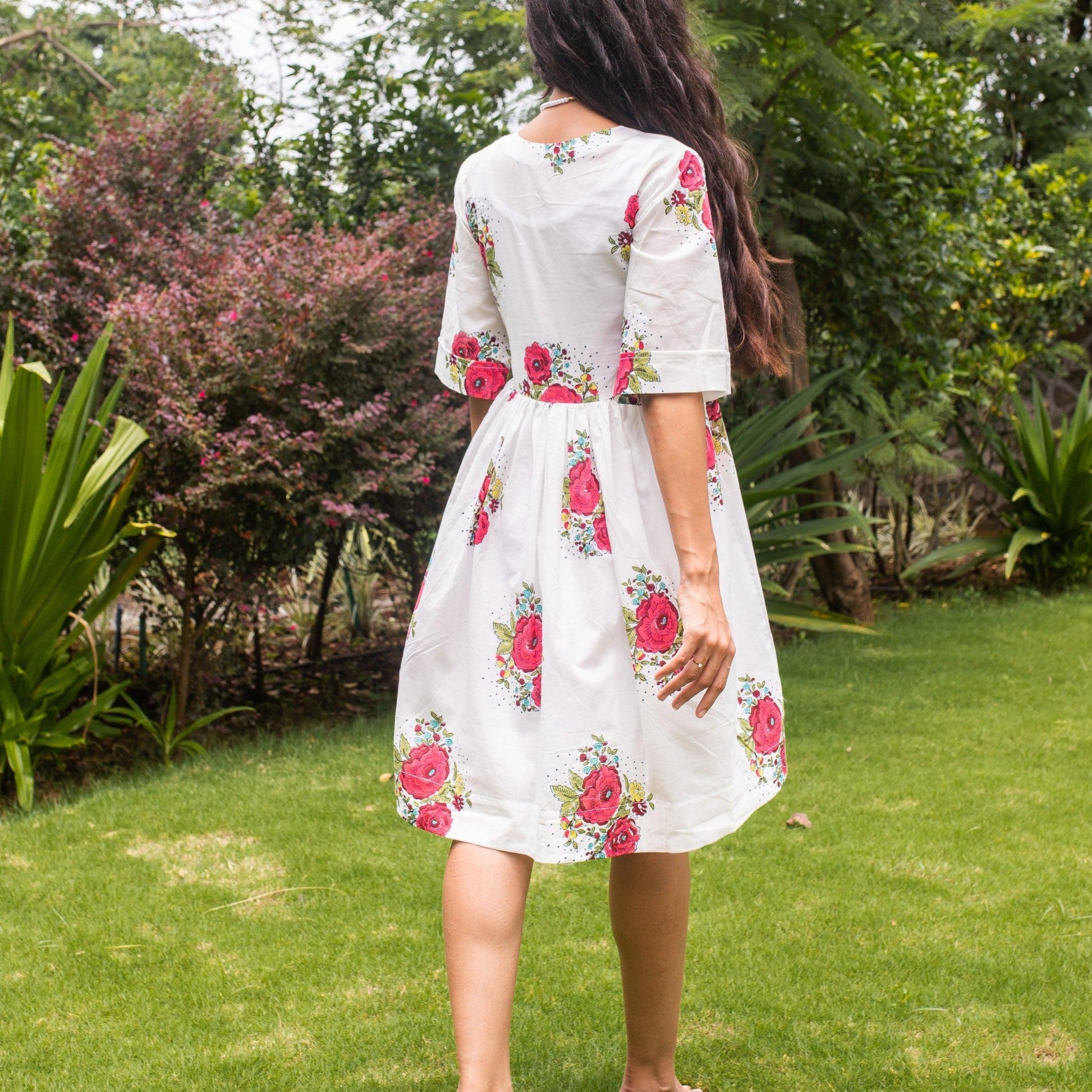 Kentish Rose Dress-Dresses-House of Ekam