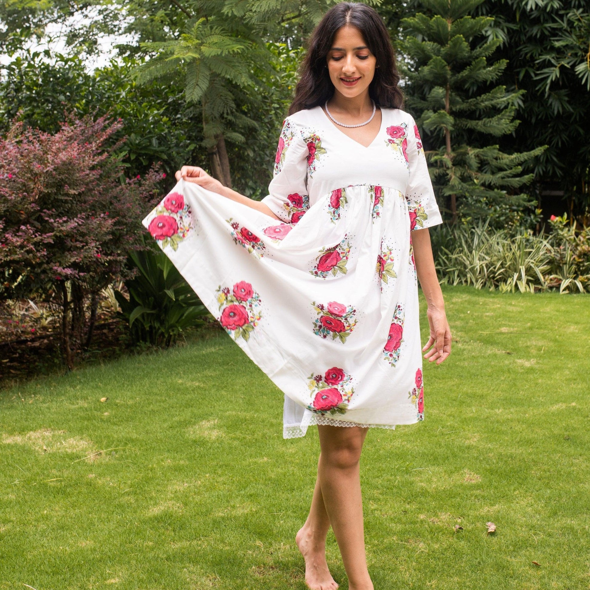 Kentish Rose Dress-Dresses-House of Ekam