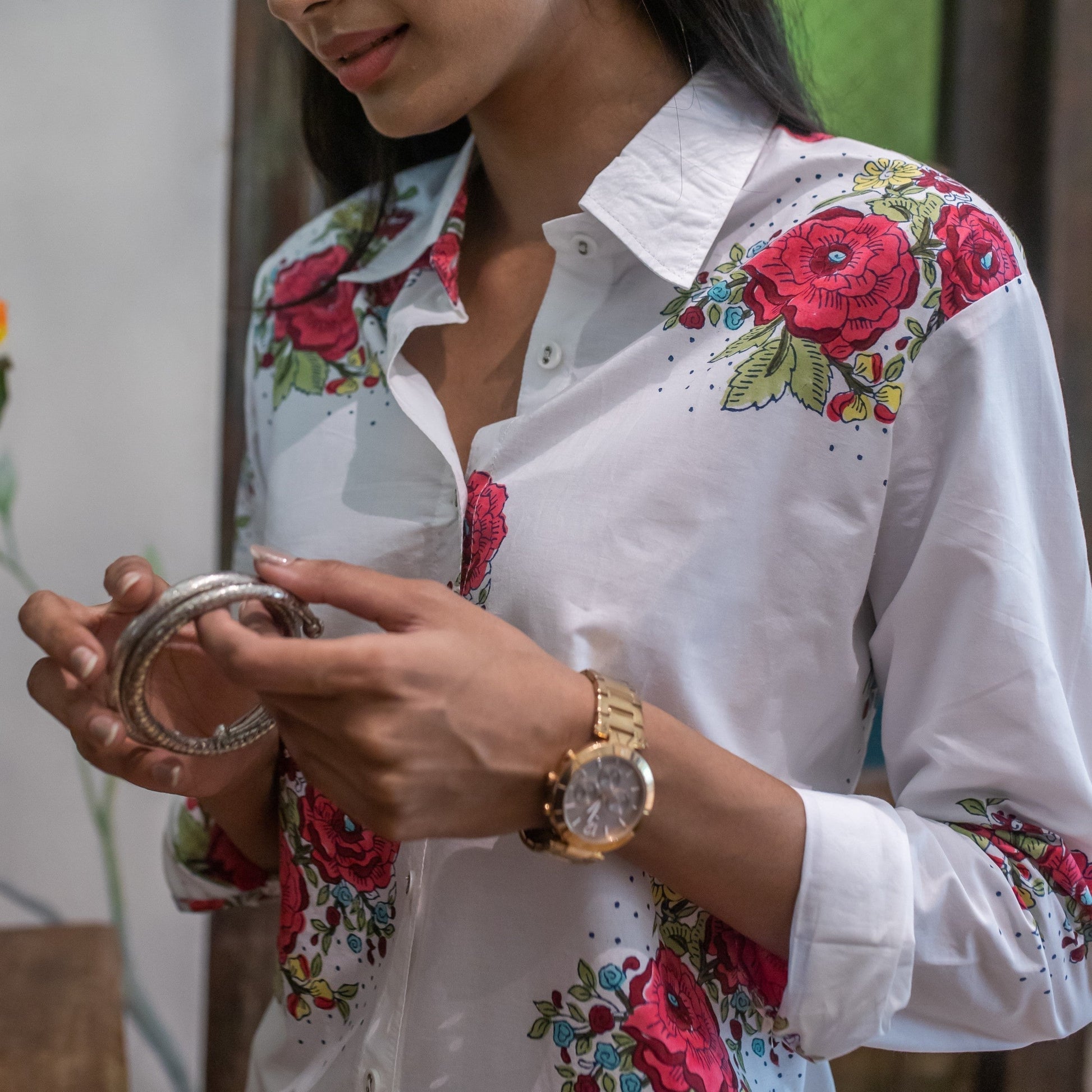 Kentish Rose Shirt-Shirts-House of Ekam