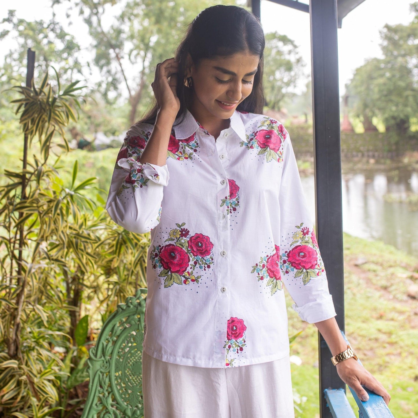 Kentish Rose Shirt-Shirts-House of Ekam